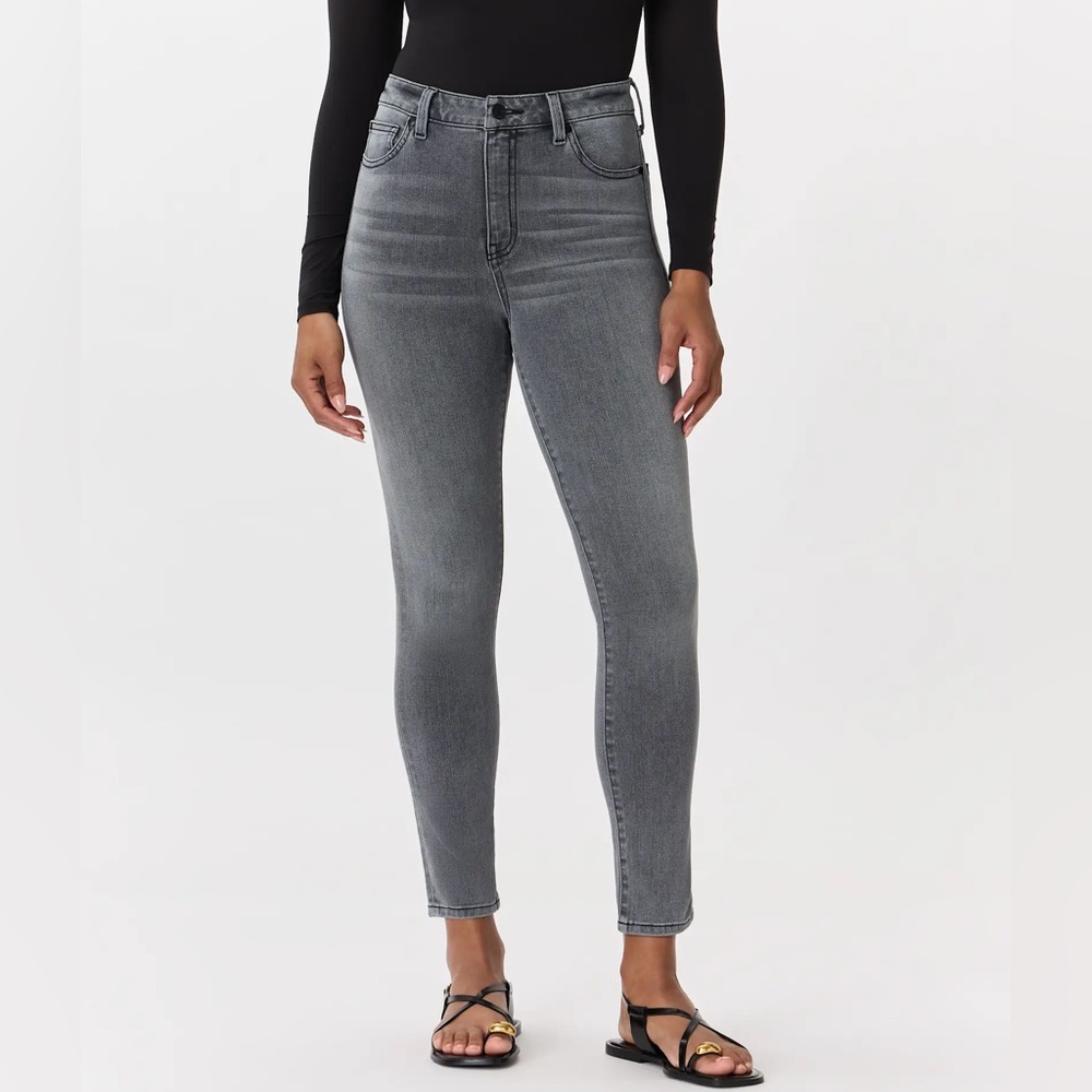 Anthropologie Denim l High-Rise Stretch Skinny Jeans Gray Size 26